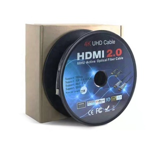 Câble <span class=keywords><strong>HDMI</strong></span> optique d'usine 4K/60Hz UHD 18 Gbps haute vitesse 10M/50M/100M longue portée <span class=keywords><strong>HDMI</strong></span> 2.0 pour TV et projecteur - Product Image 5