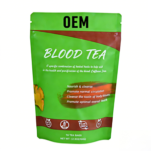 Sachets de thé détoxifiant pour la purification du sang OEM - Mélange d'herbes végétalien 100% naturel, soutient la circulation et la santé globale - Product Image 1