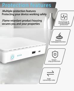 بطارية ليثيوم صغيرة عالية المبيعات بجهد 5 فولت و9 فولت و12 فولت و24 فولت تيار مستمر مع سعة 10400 مللي أمبير في الساعة للراوتر اللاسلكي والمودم وأنظمة الأمن - Product Image 6