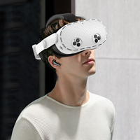Kit de protection en silicone VR 7 pièces pour Meta Quest 3S, ensemble de housses en silicone respectueuses de la peau pour casque et manettes VR Quest3S