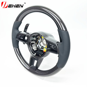 Volant sport en fibre de carbone pour <span class=keywords><strong>Porsche</strong></span> Macan Cayenne Panamera <span class=keywords><strong>Taycan</strong></span> 718 Cayman 991 992 911 997 970 987 981 958 Carrera - Product Image 5