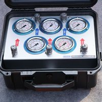 Kit de test de pression hydraulique 5 tuyau de test 5 manomètre 10 joint de test 13 joint en T