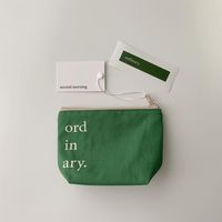 Pochette zippée en toile de coton vierge personnalisable avec logo, écologique, réutilisable, durable, légère, à poignée souple, pour maquillage et cosmétiques
