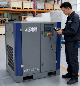 Compresseur à vis VSD 7,5 kW 10 CV à faible bruit, économe en énergie, homologué CE, pour atelier, vente directe usine, fonctionnement ultra silencieux - Product Image 2