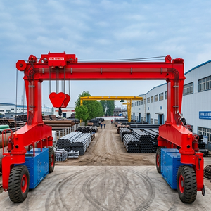 Grue mobile RTG de 20 tonnes à 50 tonnes, grue à portique mobile flexible à pneus en caoutchouc - Product Image 1