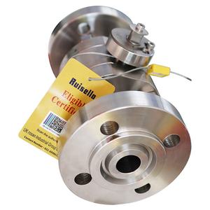 Vannes à boisseau sphérique à commande manuelle montées sur tourillon en acier inoxydable haute pression gazole eau de mer bride débit gainage soudé - Product Image 4