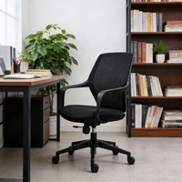 Chaise de bureau pivotante inclinable en maille avec dossier en maille 3D et plateau papillon, idéale pour les invités