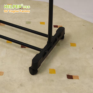 Металлические вешалки из нержавеющей стали с регулируемыми по высоте колесиками, телескопические, с функцией поворота влево-вправо для удобного хранения одежды - Product Image 5