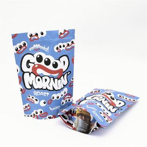 Pochette Doypack unique personnalisée de conception gratuite, sacs d'emballage en mylar anti-odeur 1g 3.5g 7g - Product Image 1