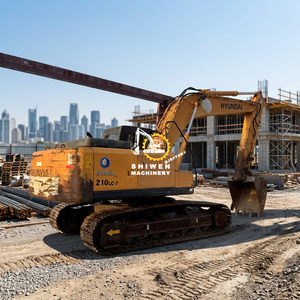 Excavadora Usada Barata HYUNDAI R210-7, Maquinaria de Movimiento de Tierras con Motor Cummins, Excavadora de Orugas HYUNDAI 210 215 220 225 de Segunda Mano - Product Image 1