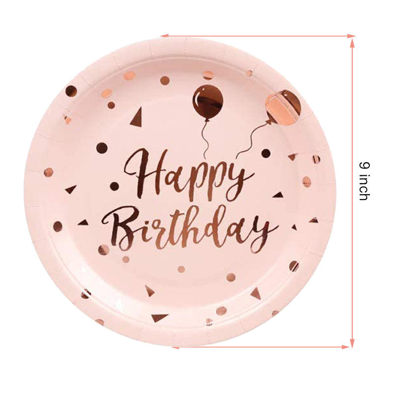10pcs 9" plate Pink