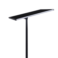 Lampadaire solaire LED tout-en-un haute luminosité 400W, étanche IP66, avec panneau solaire monocristallin et capteur de mouvement