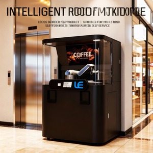 Distributeur automatique de café intelligent Bibo Commercial avec bras robotique unique, service libre sans surveillance, distributeur d'espresso et de latte Bibo - Product Image 4