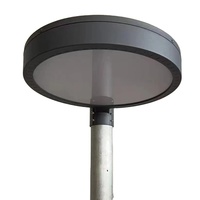 Lampe de jardin LED circulaire intelligente avec minuterie, photocellule, détecteur de mouvement, AC 30W 90W, blanc froid, dimmable, garantie 5 ans, étanche IP65