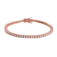 Chaîne de tennis en argent 925 populaire Hip Hop Iced Out 2mm Colorful 5A Zircon pour hommes et femmes