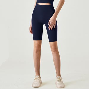 Shorts de vélo effet seconde peau été 2026 - Shorts de yoga sculptants taille haute 5 pouces pour <span class=keywords><strong>femme</strong></span> - Product Image 5