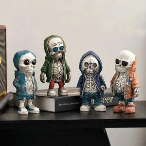 Nuevo Adorno de Resina con Forma de Esqueleto para Halloween, Fantasma Alienígena, Decoración de Fiesta de Dibujos Animados para Escritorio y Patio, Transfronterizo - Product Image 2