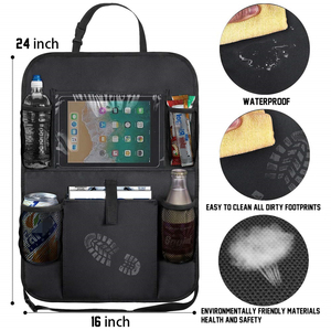 Tronco di stoccaggio di viaggio organizzatori anti-calcio sacchetto sacchetto di immagazzinaggio auto auto sedile posteriore organizer - Product Image 3