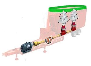 Giảm tốc phía trước cho máy trộn thức ăn tmr hộp số hành tinh hạng nặng cho toa xe trộn nông nghiệp và thiết bị cho ăn trang trại bò sữa - Product Image 2