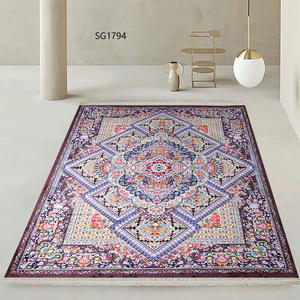 Alfombra de Lujo, Peluda, Clásica, de Poliéster, Alfombra de Oración, para Sala de Estar, Impresa en 3D, Ecológica, de Pelo Corto - Product Image 3