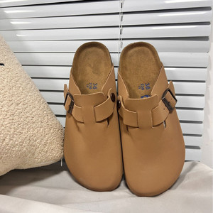 Mules et sabots compensés d'été pour femmes, confortables, en liège et cuir, à bout fermé, avec semelle intérieure en EVA, mode <span class=keywords><strong>hiver</strong></span> - Product Image 6