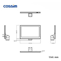 Good Quality 9inch Digital Microscope HD Screen C-mount Integrated Microscope Camera Save Record Functions