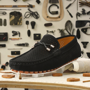 Chaussures Mocassins en Cuir pour Hommes Grande Taille, Confortables et Respirantes, Cousues à la Main, Idéales pour la Conduite et la Marche Décontractée – Approvisionnement Usine - Product Image 2