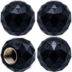 Capuchon de valve sphérique à motif diamant, 18x16mm, universel pour voitures américaines, accessoire de remplacement de valve de pneu en caoutchouc - Product Image 3