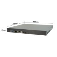 Межсетевой экран Xeon с ECC DDR4, до 128 ГБ, 6 портов LAN 1.0G, SFP+ 10G/40G/100G, резервированный источник питания, шлюз сетевой безопасности