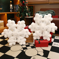 Coussin décoratif flocon de neige de Noël, coussin de siège arbre de Noël