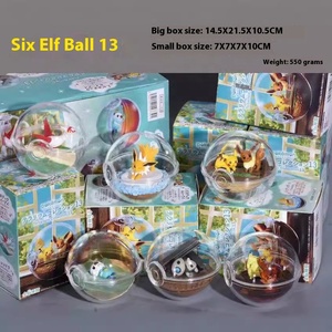 6 Tipos de Bolas de Elfos, Miniaturas de Paisajes, Adornos, Muñecos, Figuras de Acción de Plástico, Ciudad de Agua Roja de Frozen, Ray Bu Otter - Product Image 5