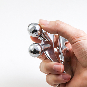 New Style 2-in-1 <strong>Stainless</strong> <strong>Steel</strong> Facial <strong>Roller</strong> Metal Gua Sha <strong>Massage</strong> Tool Facial Guasha Scraping For <strong>Face</strong> And Head - Product Image 4