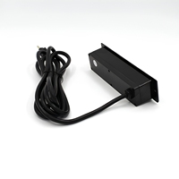 Multiprise de bureau avec interrupteur et protection contre les surcharges, 4 prises US, 2 ports USB pour bureau, maison, bureau à domicile