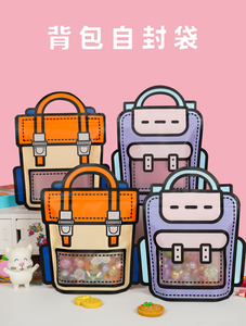 Hotsale Anniversaire Maternelle Cadeau Bonbons Biscuit Petit Sac À Dos Transparent Emballage Sac 50 Pcs/<span class=keywords><strong>lot</strong></span> - Product Image 2