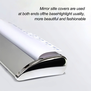 Support de bannière rétractable en aluminium, étanche, réglable en hauteur, pliable, base large, taille personnalisée pour - Product Image 2