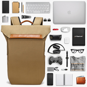 Custom Waterproof Outdoor <b>Laptop</b> <b>Rucksack</b> Roll Top Backpack - Product Image 1