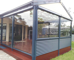 Antivento e impermeabile trasparente roll-down retrattile <span class=keywords><strong>in</strong></span> pvc trasparente per esterno cieco da esterno con binario zip <span class=keywords><strong>in</strong></span> <span class=keywords><strong>plastica</strong></span> per esterni tapparelle da esterno - Product Image 5