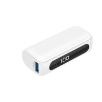 Mini banque d'alimentation 5000mAh personnalisée en usine écran LCD double LED de type C 20W chargeur de batterie 21700 de petite taille mince Micro USB