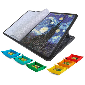 Organizador de Mesa Portátil <span class=keywords><strong>para</strong></span> Rompecabezas, 6 Bandejas de Fieltro <span class=keywords><strong>para</strong></span> Clasificación, Tablero de Fieltro <span class=keywords><strong>para</strong></span> Rompecabezas, <span class=keywords><strong>para</strong></span> Amantes de los Rompecabezas y Niños - Product Image 3