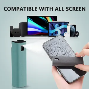 Portable Touch Screen 2In1 Microfiber Screen Cleaner Spray Bottle Mobile Phone Screen Cleaner Mist