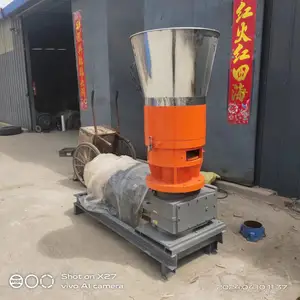 Mini Small Wood Poultry Chicken Fish Pig Goat Cattle Cat Animal Pellet Manufacturing Pelletizing Machine Feed Processing Machine