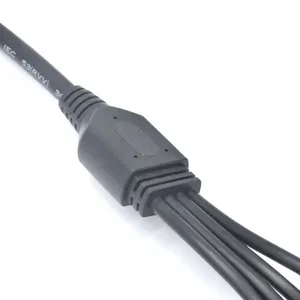 Alambre de solución 5,5*2,1 hembra impermeable tipo DC cable divisor de potencia