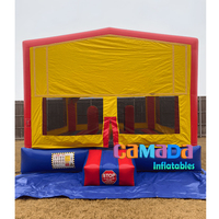 Château gonflable commercial d'occasion pour fêtes, jeux de saut, structure gonflable 0,55 mm en PVC à vendre