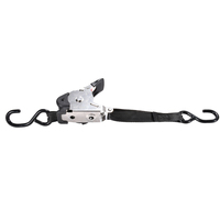 Correa de Amarre Automática de Grado Marino con Trinquete, 1" x 10 pies, 800 kg, Acero Inoxidable BS 304L, Correa Retráctil Automática para Remolque de Barco