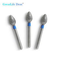 Greatlife Dent Instruments Dentaires : Fraises Diamantées Autoclavables 135°C Certifiées CE pour Pièce à Main Haute Vitesse de Restauration Orale