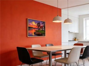 Decorazione Murale con Lago, Stampa su Tela con Cornice di un Glorioso Tramonto Sopra la Fiume Olandese - Product Image 4