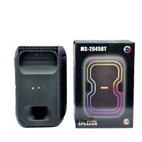 Nouvelle enceinte portable sans fil MS-2045BT de 8 pouces pour le commerce extérieur, avec subwoofer extérieur 5.3, LED RGB et fonction karaoké