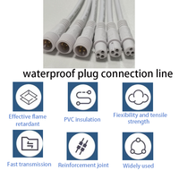 Mini connecteur mâle/femelle étanche IP67 en ABS/PVC à 2-4 broches, borne en cuivre, câble de 0,3-0,5 mm, fil de contrôle pour aquarium, LED extérieure