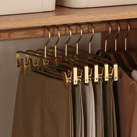Cintres en alliage d'aluminium multifonctionnels de haute qualité, cintres en métal gain de place avec pinces pour vêtements, jupe, pantalon, jean