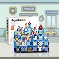 Ensemble de 42 mini-jouets magnétiques éducatifs Montessori transparents pour l'apprentissage des enfants